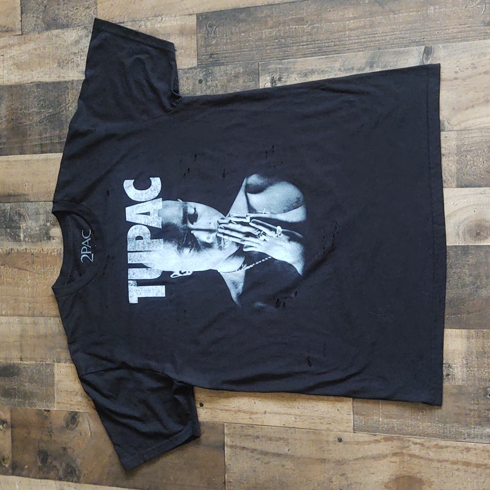 2PAC TUPAC Praying Hands Band Tshirt sz Lg men's